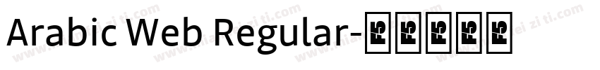 Arabic Web Regular字体转换